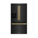 AutographEdition 36 in. 28.9 cu. ft. Standard-Depth French Door External Water Dispenser Refrigerator with Dual Ice Maker in Black Stainless Steel and Polished Gold Square Handles view 16