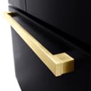 AutographEdition 36 in. 28.9 cu. ft. Standard-Depth French Door External Water Dispenser Refrigerator with Dual Ice Maker in Black Stainless Steel and Polished Gold Square Handles view 2