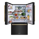 AutographEdition 36 in. 28.9 cu. ft. Standard-Depth French Door External Water Dispenser Refrigerator with Dual Ice Maker in Black Stainless Steel and Polished Gold Handles view 17