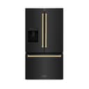 AutographEdition 36 in. 28.9 cu. ft. Standard-Depth French Door External Water Dispenser Refrigerator with Dual Ice Maker in Black Stainless Steel and Polished Gold Handles view 16