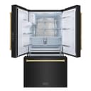 AutographEdition 36 in. 28.9 cu. ft. Standard-Depth French Door External Water Dispenser Refrigerator with Dual Ice Maker in Black Stainless Steel and Polished Gold Handles view 14