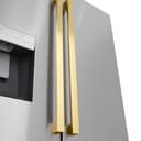 AutographEdition 36 in. 28.9 cu. ft. Standard-Depth French Door External Water Dispenser Refrigerator with Dual Ice Maker in Fingerprint Resistant Stainless Steel and Polished Gold Square Handles view 9