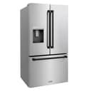 AutographEdition 36 in. 28.9 cu. ft. Standard-Depth French Door External Water Dispenser Refrigerator with Dual Ice Maker in Fingerprint Resistant Stainless Steel and Matte Black Handles view 7