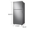 18 cu. ft. Top Freezer Refrigerator with FlexZone and Ice Maker in Stainless Steel view 4