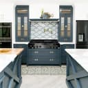 48" Porcelain Gas Stovetop with 7 Gas Brass Burners and Griddle view 2