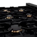 36" Porcelain Gas Stovetop with 6 Gas Brass Burners view 9