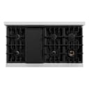 48" Porcelain Gas Stovetop with 7 Gas Brass Burners and Griddle view 3
