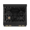 Autograph Edition 30" Porcelain Rangetop with 4 Gas Burners and Champagne Bronze Accents view 3