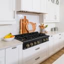 Autograph Edition 36" Porcelain Rangetop with 6 Gas Burners and Champagne Bronze Accents view 2