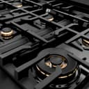 Autograph Edition 48" Porcelain Rangetop with 7 Gas Burners and Champagne Bronze Accents view 6