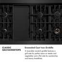 Autograph Edition 48" Porcelain Rangetop with 7 Gas Burners and Champagne Bronze Accents view 11