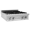 30" Porcelain Gas Stovetop with 4 Gas Burners view 4
