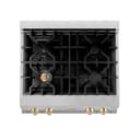 Autograph Edition 30" Porcelain Rangetop with 4 Gas Burners and Gold Accents view 7