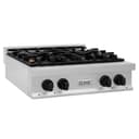 Autograph Edition 30" Porcelain Rangetop with 4 Gas Burners and Matte Black Accents view 3