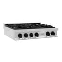 Autograph Edition 36" Porcelain Rangetop with 6 Gas Burners and Matte Black Accents view 1