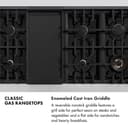 Autograph Edition 48" Porcelain Rangetop with 7 Gas Burners and Champagne Bronze Accents view 12