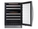 51-Bottle Wine Cooler Refrigerator in Stainless Steel view 3