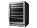 51-Bottle Wine Cooler Refrigerator in Stainless Steel view 2