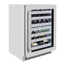 24in. Touchstone Dual Zone 44 Bottle Wine Cooler With Stainless Steel Glass Door view 3