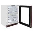 ZLINE 24 in. Touchstone Dual Zone 44 Bottle Wine Cooler with Hand Hammered Copper Glass Door (RWDO-HH-24) view 4