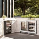 ZLINE 24 in. Touchstone Dual Zone 44 Bottle Wine Cooler With White Matte Glass Door (RWDO-WM-24) view 12
