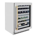 AutographEdition 24 in. Touchstone Dual Zone 44 Bottle Wine Cooler With Stainless Steel Glass Door And Champagne Bronze Handle view 7