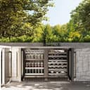 AutographEdition 24 in. Touchstone Dual Zone 44 Bottle Wine Cooler With Stainless Steel Glass Door And Polished Gold Handle view 16