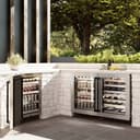 ZLINE Autograph Edition 24 in. Touchstone Dual Zone 44 Bottle Wine Cooler With DuraSnow® Stainless Steel Glass Door And Matte Black Handle (RWDOZ-SN-24-MB) view 12