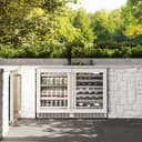 ZLINE Autograph Edition 24 in. Touchstone Dual Zone 44 Bottle Wine Cooler With White Matte Glass Door And Champagne Bronze Handle (RWDOZ-WM-24-CB) view 2