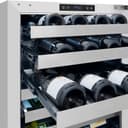 ZLINE Autograph Edition 24 in. Touchstone Dual Zone 44 Bottle Wine Cooler With White Matte Glass Door And Polished Gold Handle (RWDOZ-WM-24-G) view 9