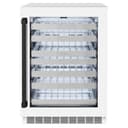 ZLINE Autograph Edition 24 in. Touchstone Dual Zone 44 Bottle Wine Cooler With White Matte Glass Door And Matte Black Handle (RWDOZ-WM-24-MB) view 1