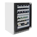 24in. Touchstone Dual Zone 44 Bottle Wine Cooler With Panel Ready Glass Door view 4