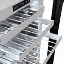 24in. Touchstone Dual Zone 44 Bottle Wine Cooler With Panel Ready Glass Door view 7
