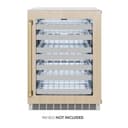 AutographEdition 24 in. Touchstone Dual Zone 44 Bottle Wine Cooler With Panel Ready Glass Door And Champagne Bronze Handle view 4
