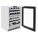 AutographEdition 24 in. Touchstone Dual Zone 44 Bottle Wine Cooler With Panel Ready Glass Door And Polished Gold Handle view 8