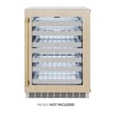 AutographEdition 24 in. Touchstone Dual Zone 44 Bottle Wine Cooler With Panel Ready Glass Door And Polished Gold Handle view 4