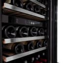 24"Monument Autograph Edition Dual Zone 44-Bottle Wine Cooler in Stainless Steel with Polished Gold Accents view 9
