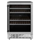 24"Monument Autograph Edition Dual Zone 44-Bottle Wine Cooler in Stainless Steel with Matte Black Accents view 1