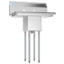 30 in. One Compartment Stainless Steel Commercial Sink with 2 Drainboards, Bowl Size 10" x 14" x 10 view 7
