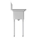 25 in. One Compartment Stainless Steel Commercial Sink with Drainboard, Bowl Size 10" x 14" x 10 view 7