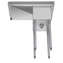 31 in. One Compartment Stainless Steel Commercial Sink with Drainboard, Bowl Size 12"x 16"x 10 view 7