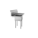 38 in. One Compartment Stainless Steel Commercial Sink with Drainboards, Bowl Size 14"x 16"x 11 view 6