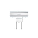 45 in. One compartment Stainless Steel Commercial Sink with Drainboards and Faucet, Bowl Size 15"x 15"x 12 view 7