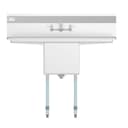 45 in. One compartment Stainless Steel Commercial Sink with Drainboards and Faucet, Bowl Size 15"x 15"x 12 view 8