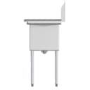 33 in. One Compartment Stainless Steel Commercial Sink with Drainboard, Bowl Size 15"x 15"x 12 view 6