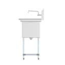 33 in. One Compartment Stainless Steel Commercial Sink with Drainboard, Bowl Size 15"x 15"x 12 view 7