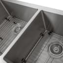 36 In. Courchevel Farmhouse Apron Mount Double Bowl Stainless Steel Kitchen Sink With Bottom Grid view 5