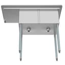 43 in. Two Compartment Stainless Steel Commercial Sink with Drainboard, Bowl Size 14"x 16"x 11 view 6