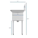 60 in. Two Compartment Stainless Steel Commercial Sink with 2 Drainboards, Bowl Size 15"x 15"x 12 view 9