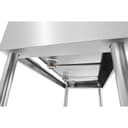 38 in. Three-Compartment Commercial Bar Sink with 3 in. Backsplash and Low Lead Faucet, NSF Certified in Stainless Steel view 8